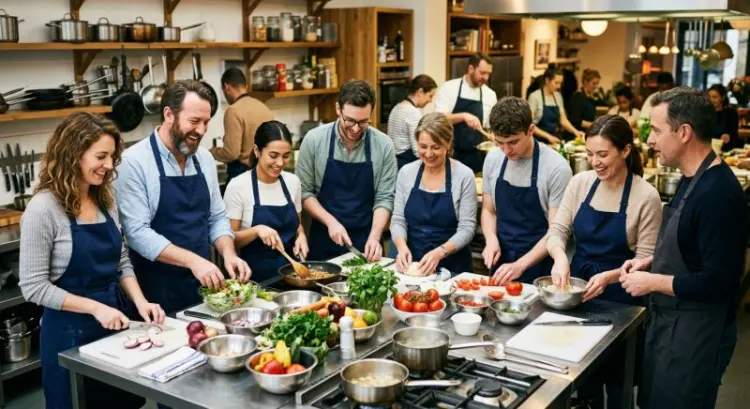Cuisine collaborative : pourquoi l'atelier culinaire est le team building préféré des salariés